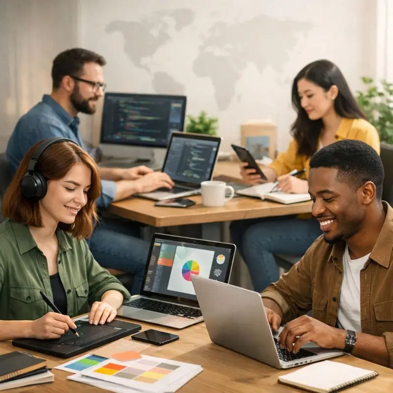 Fiverr freelance marketplace connecting businesses with professional freelancers worldwide